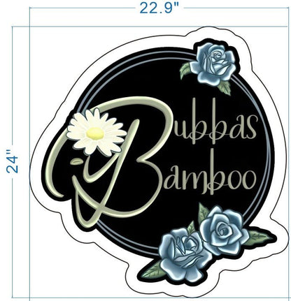 Bubbas Bamboo Custom Acrylic Backlit Sign (Design Option 1) - Light Your Way