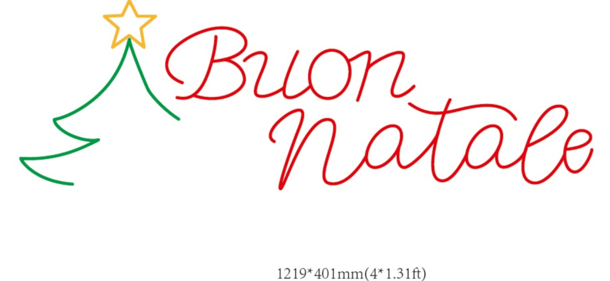 Buon Natale Custom Neon Sign - Light Your Way