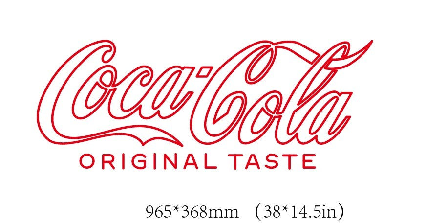 Coca Cola Original Taste Custom Neon Sign with Printed Logo