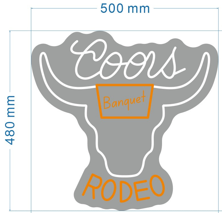 Coors Banquet Rodeo Custom Neon Sign