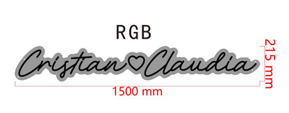 Cristian Heart Claudia Custom Neon Sign