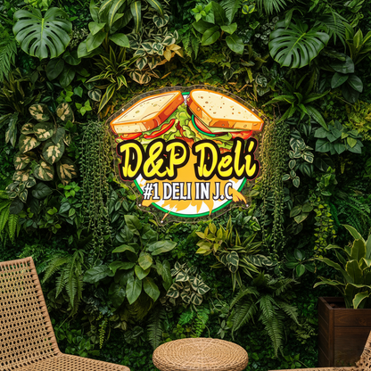 D&P Deli Custom UV Printed Neon Sign