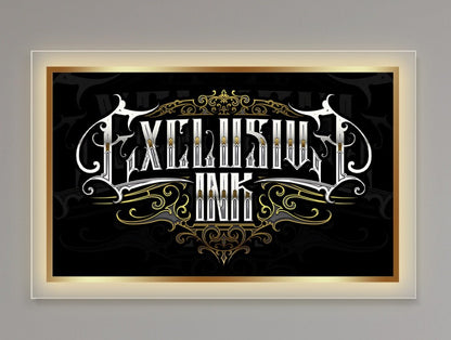 Exclusive Ink Custom Acrylic Backlit Sign (Design Option 2) - Light Your Way