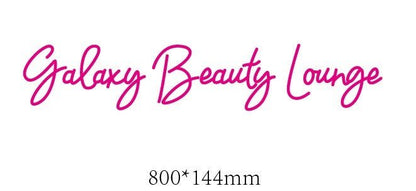 Galaxy Beauty Lounge Custom Neon Sign - Light Your Way