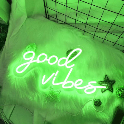 "GOOD VIBES" NEON SIGN - Light Your Way