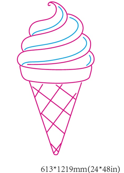Ice Cream Custom Neon Sign - Light Your Way