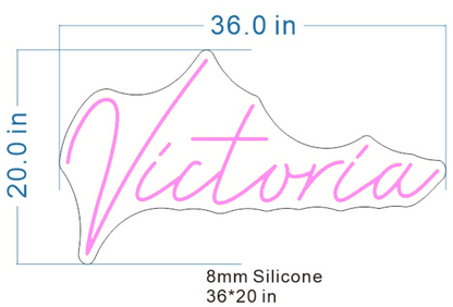 Victoria - Custom neon sign for Marleen