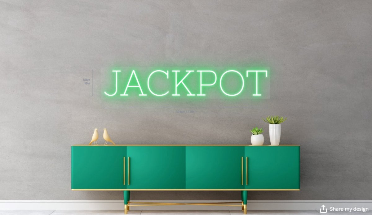 JACKPOT Custom Outdoor Neon Sign - Light Your Way