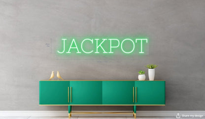 JACKPOT Custom Outdoor Neon Sign - Light Your Way