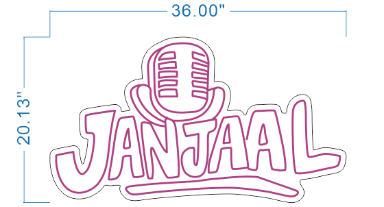Janjaal Custom Neon Sign - Light Your Way