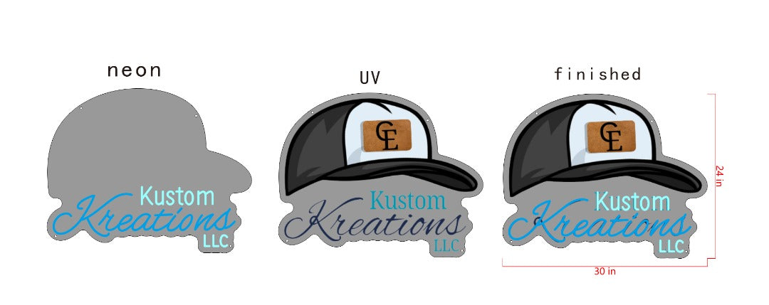 Kustom Kreations LLC Custom UV Printed Neon Sign