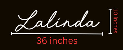 Lalinda Custom Neon Sign (Updated Design)