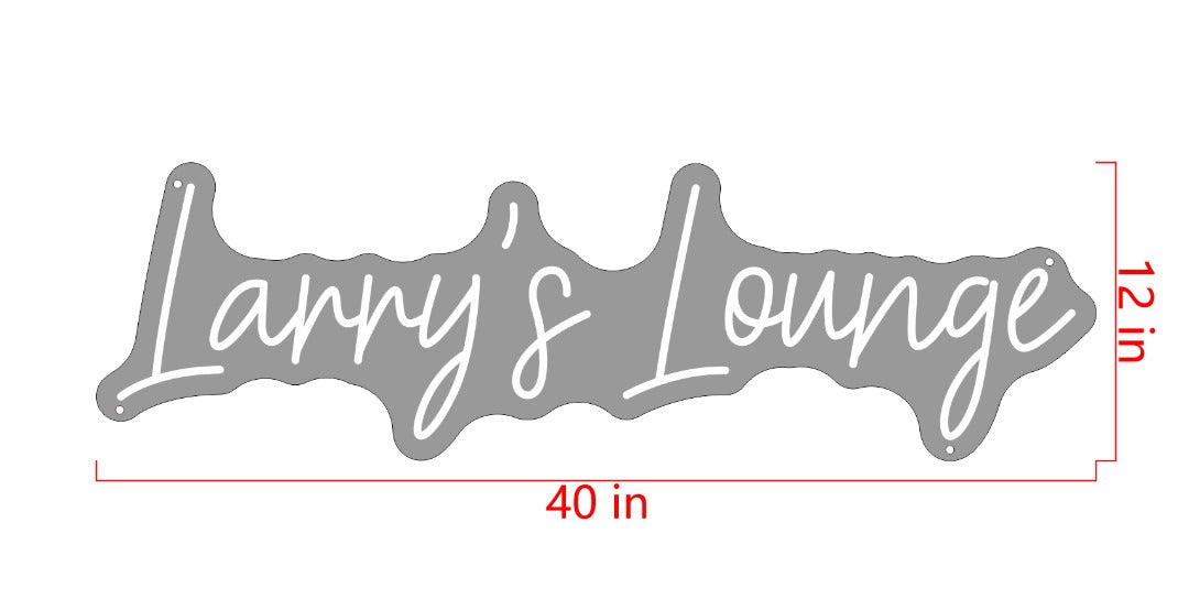 Larry's Lounge Custom Neon Sign