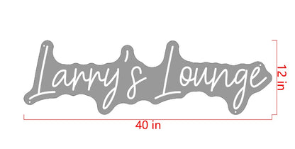 Larry's Lounge Custom Neon Sign