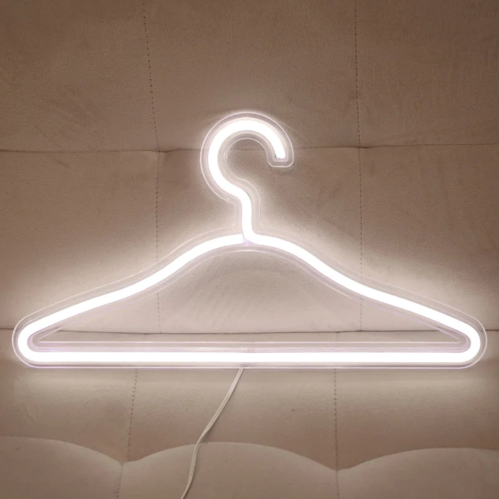 White LED Clothes Hanger