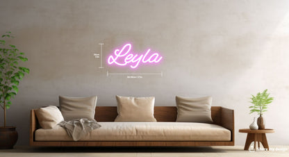 Leyla Custom Neon Sign (Design Option #1)