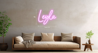 Leyla Custom Neon Sign (Design Option #2)