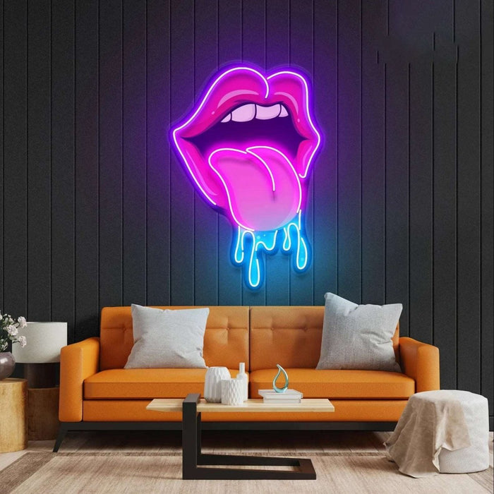 LUCIOUS LIPS NEON SIGN | Custom LED Neon Lights – Light Your Way