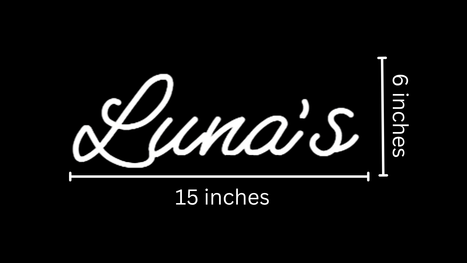 Luna's Custom Neon Sign