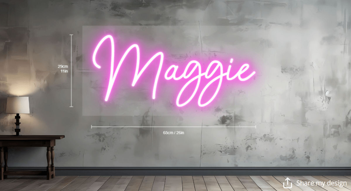 Maggie Custom Neon Sign - Light Your Way