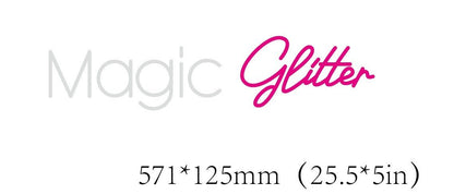 Magic Glitter Custom Neon Sign (Waterproofed Version) - Light Your Way