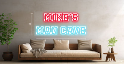 Mike's Man Cave Custom Neon Sign (Size Option #1)