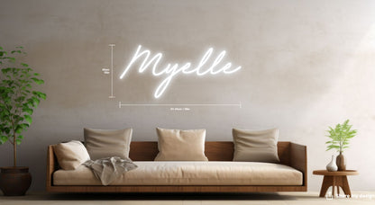 Myelle Custom Neon Sign