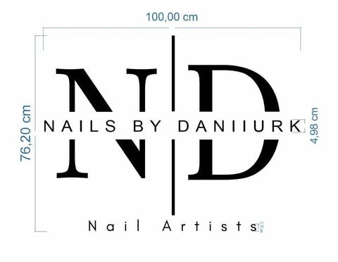NAILS BY DANIIURK Custom Metal Sign