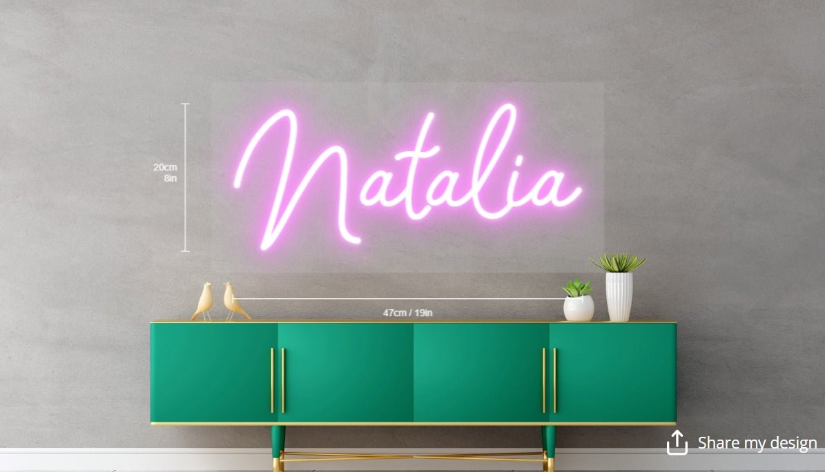 Natalia Custom Neon Sign - Light Your Way