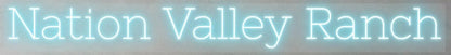 Nation Valley Ranch Custom Neon Sign (Design 2) - Light Your Way
