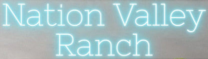 Nation Valley Ranch Custom Neon Sign (Design 4) - Light Your Way