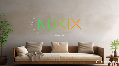 NUKIX Custom Neon Sign (Size Option #2)