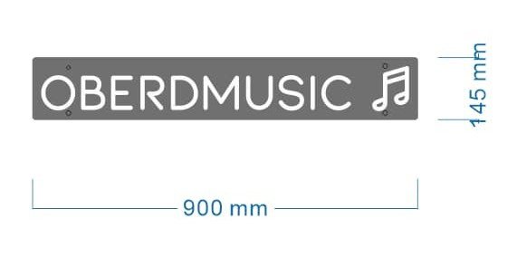 Oberd Music Custom Neon Sign (RGB Version) - Light Your Way