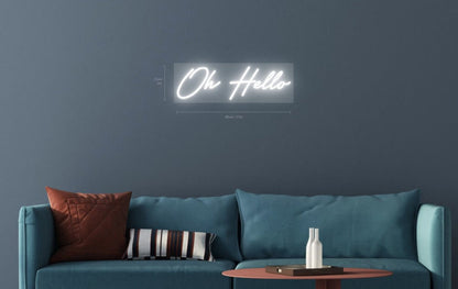 Oh Hello Custom Neon Sign - Light Your Way