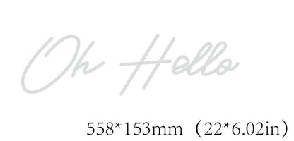 Oh Hello Custom Neon Sign - Light Your Way