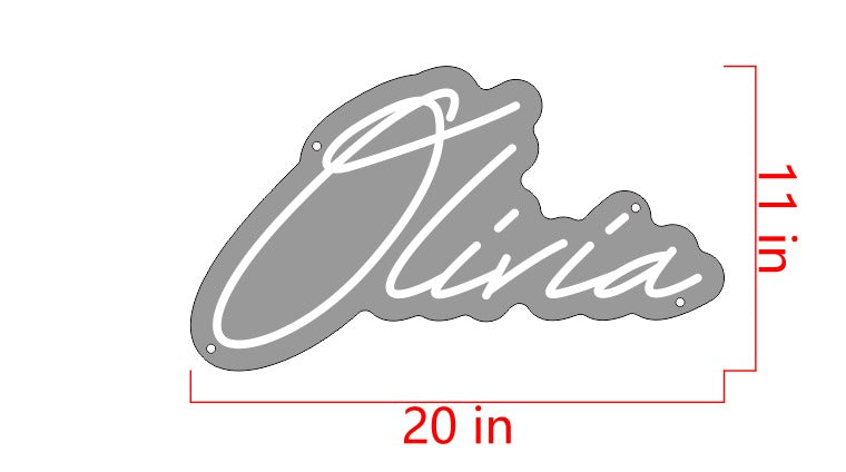 Olivia Custom Neon Sign