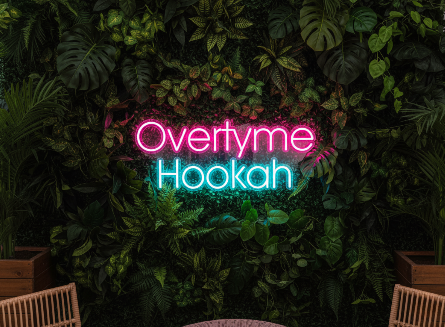 Overtyme Hookah Custom Neon Sign