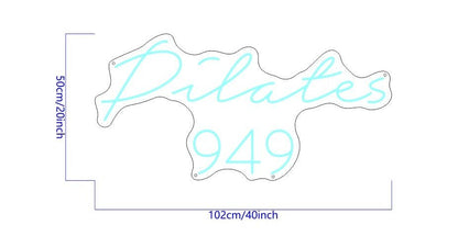 Pilates 949 Custom Neon Sign (Size Option #2) - Light Your Way