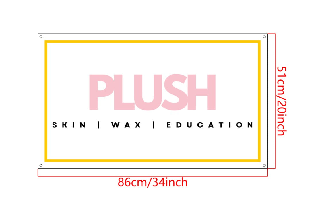 PLUSH Custom Acrylic Backlit Sign