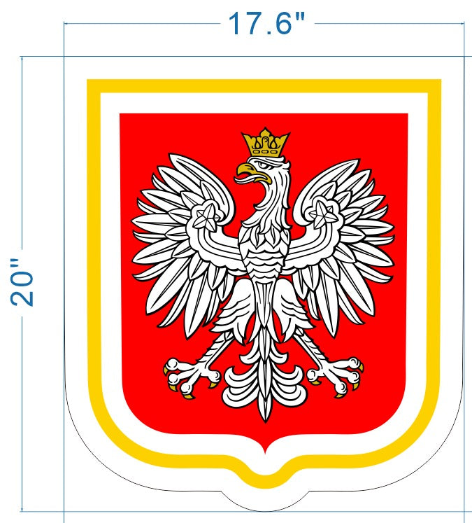 Poland Coat of Arms Custom Acrylic Backlit Sign