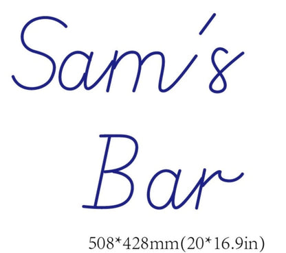Sam's Bar Custom Neon Sign - Light Your Way