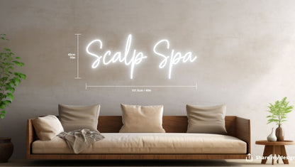 Scalp Spa Custom Neon Sign (Size Option 1)