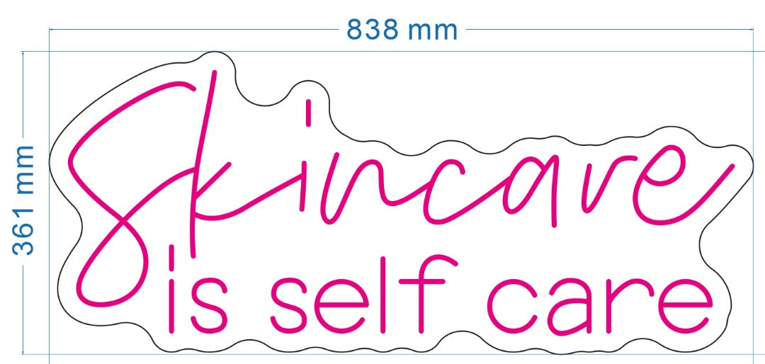 Skin Care is Self-Care Custom Neon Sign