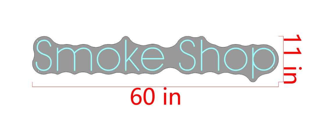 Smoke Shop Custom Neon Sign (Size Option #1)