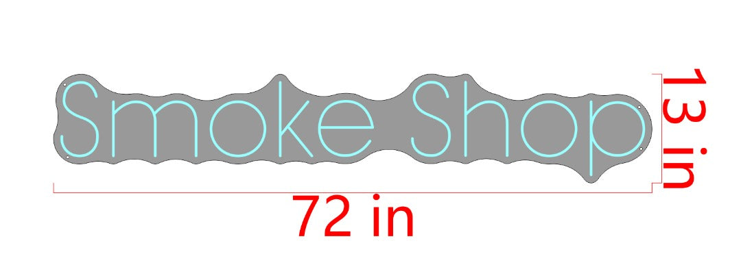 Smoke Shop Custom Neon Sign (Size Option #2)