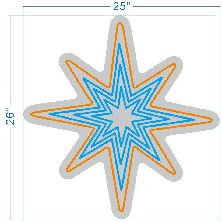 Star Custom Neon Sign - Light Your Way