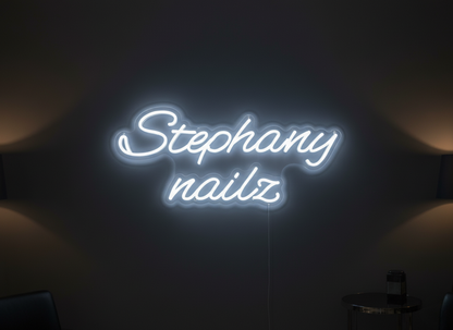 Stephany nailz Custom Neon Sign