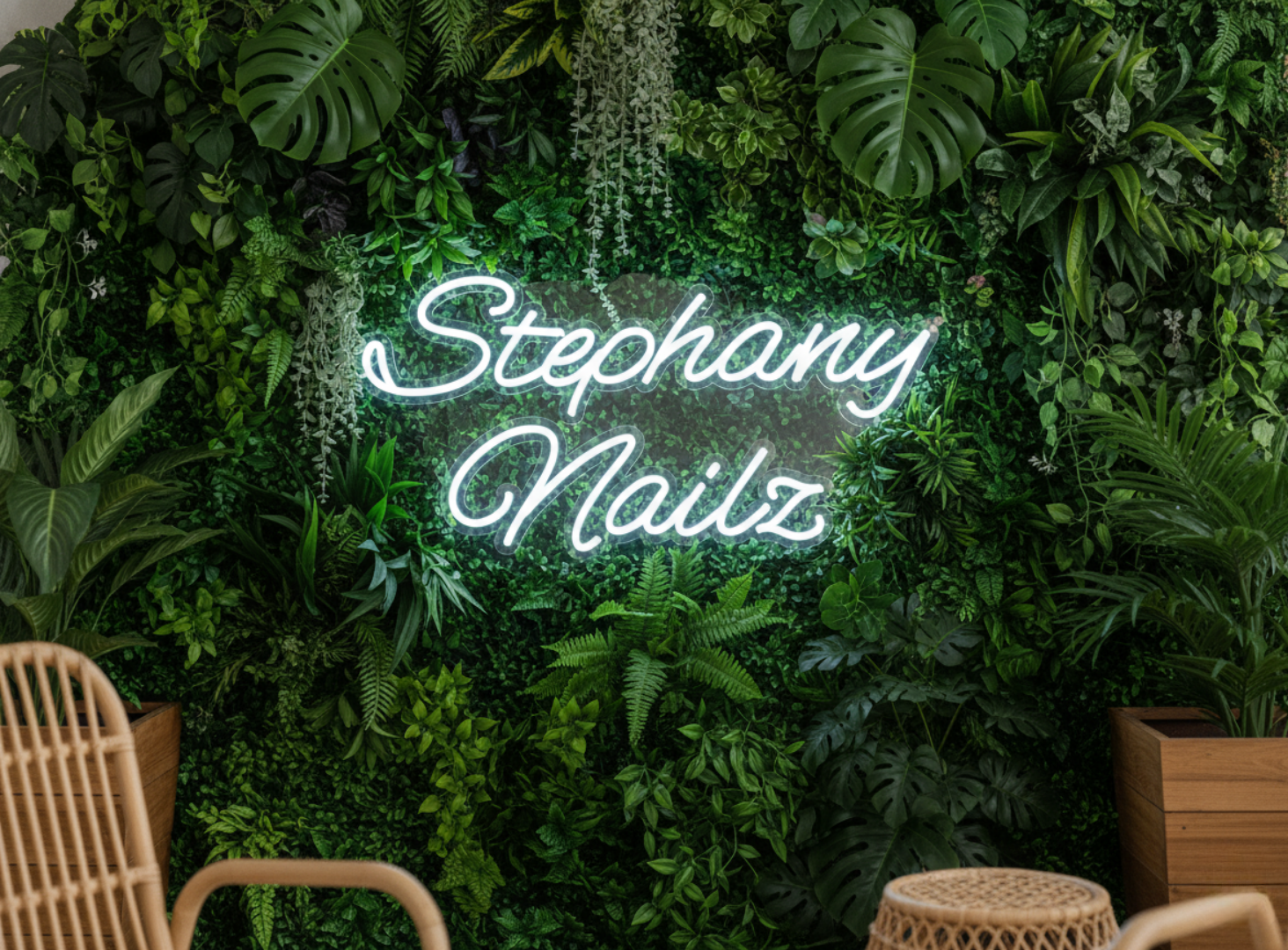 Stephany Nailz Custom Neon Sign (Updated Sizing and Quote)