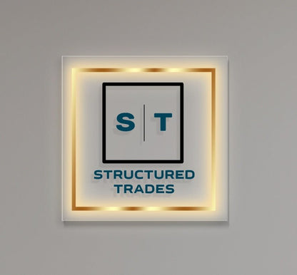 Structured Trades Custom Acrylic Backlit Sign - Light Your Way