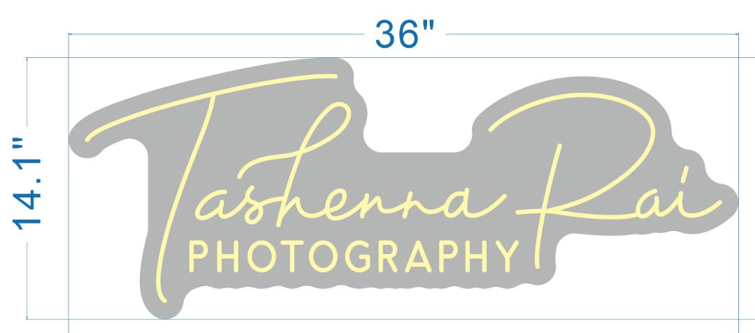 Tashenna Rai Photography Custom Neon Sign